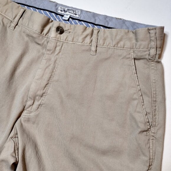 PETER MILLAR Flat Front Khaki Golf Shorts Mens Chinos Casual lightweight 32 - Picture 8 of 10